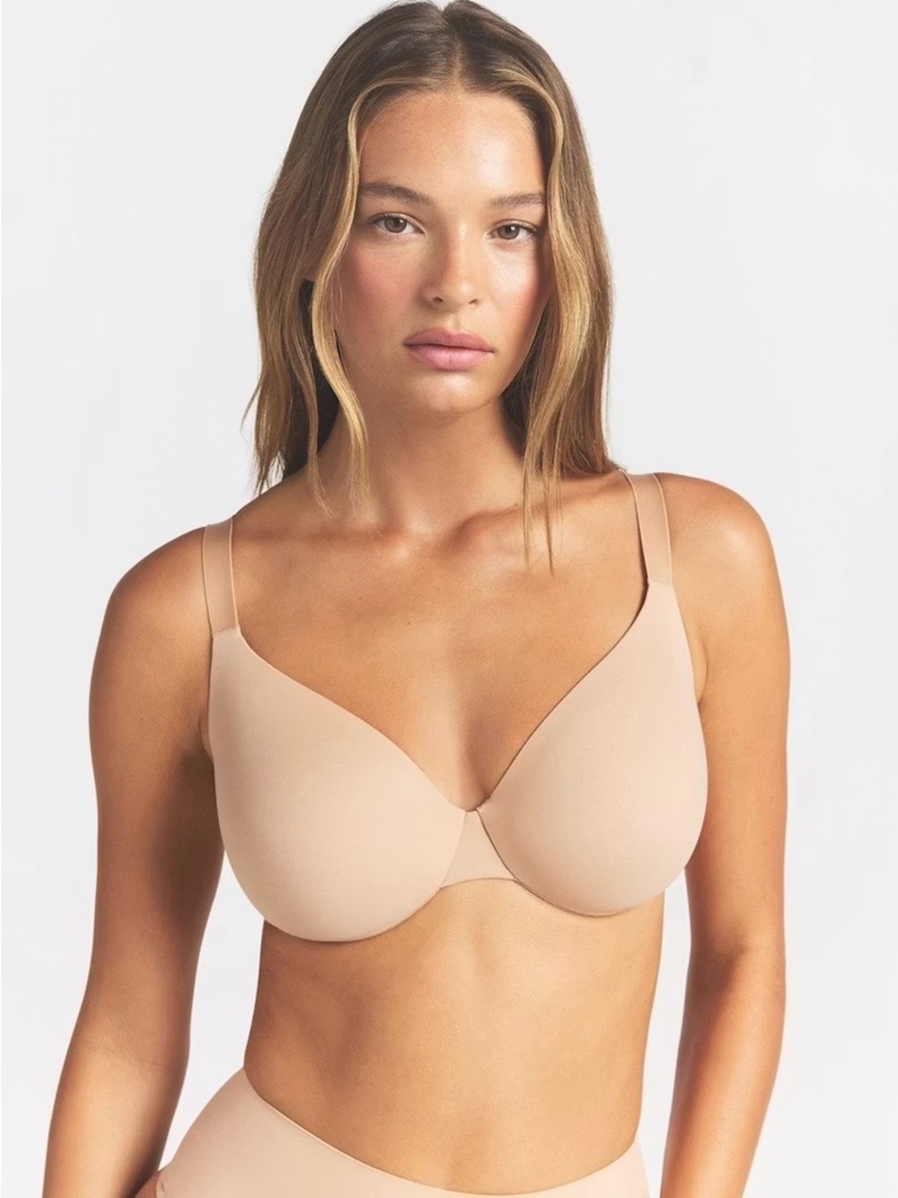 NWT SKIMS Smoothing Intimates Full Coverage Lightly Lined Bra Size 36C—Clay